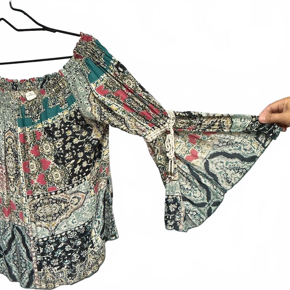 O’neil Women’s Bohemian Patchwork Pattern Off-Sho… - image 3